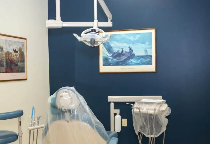inside look at the dental exam room at Spring Hope Family Dentistry in Spring Hope, NC